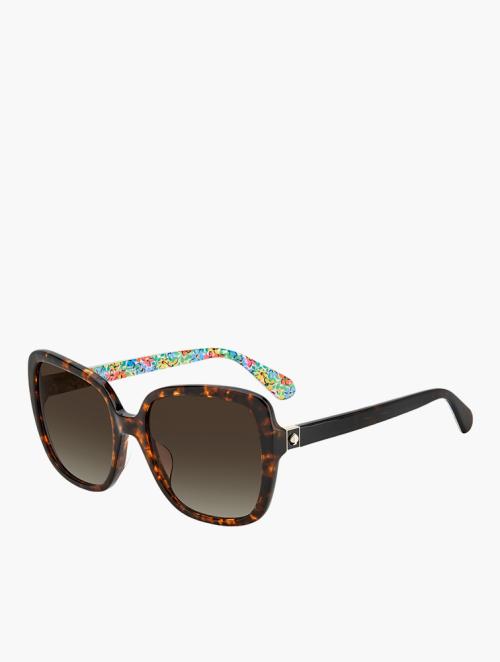 Kate Spade Havana Square Core Sunglasses