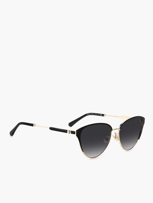 Kate Spade Gold Black_ Cat Eye Contemporary Sunglasses