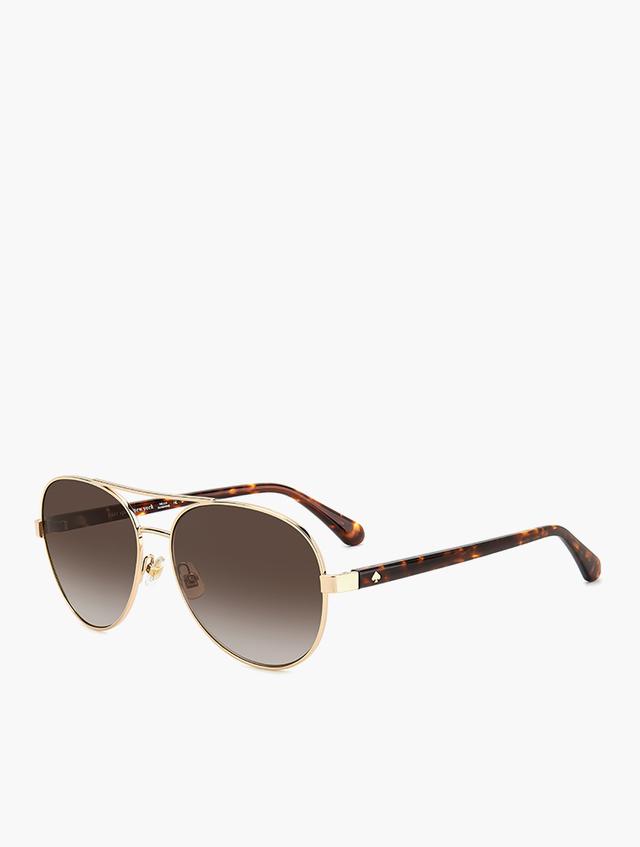 Kate Spade Brown Shaded Pilot Sunglasses