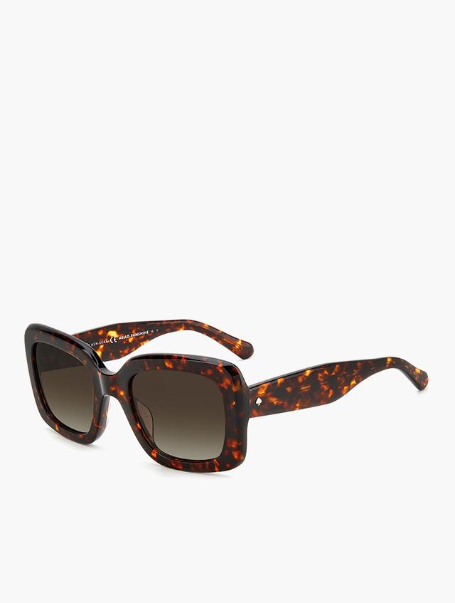 Kate Spade Brown Shaded Rectangular Sunglasses