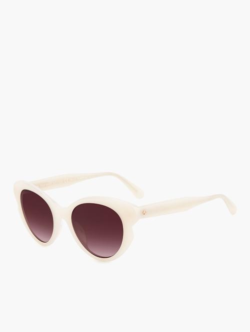 Kate Spade Pink Doubleshade & White Cat Eye Sunglasses