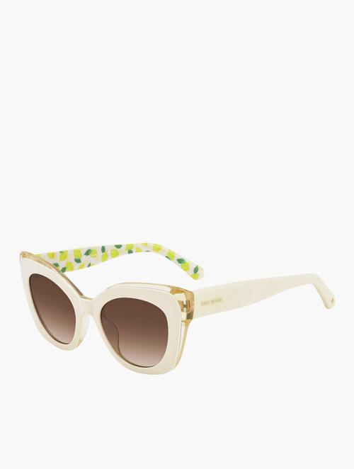 Kate Spade Ivory Rectangular Core Sunglasses