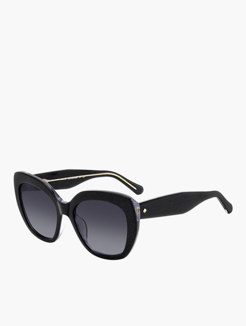 Kate Spade Dark Grey & Black Rectangular Sunglasses