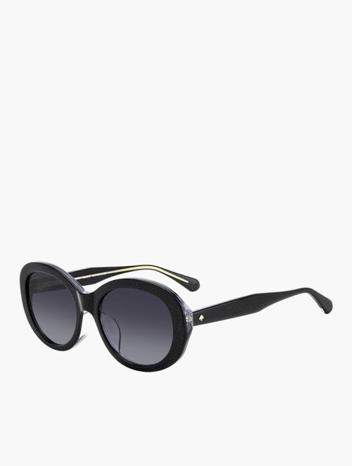 Kate Spade Dark Grey & Black Oval Sunglasses