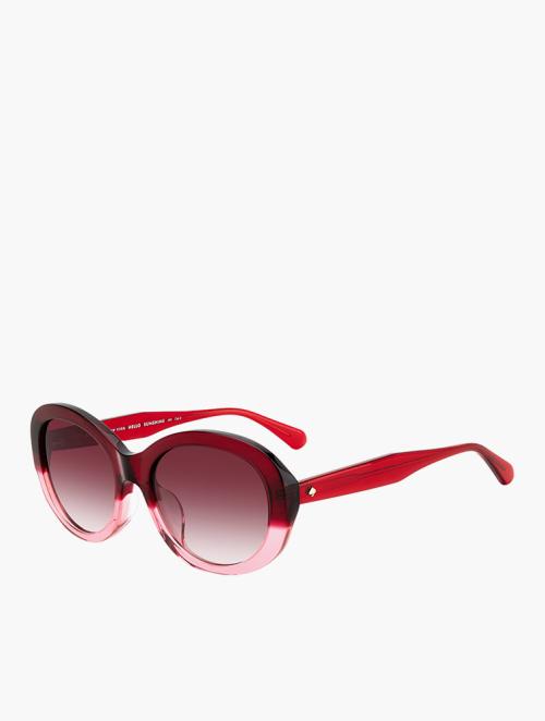 Kate Spade Pink & Red Oval Sunglasses