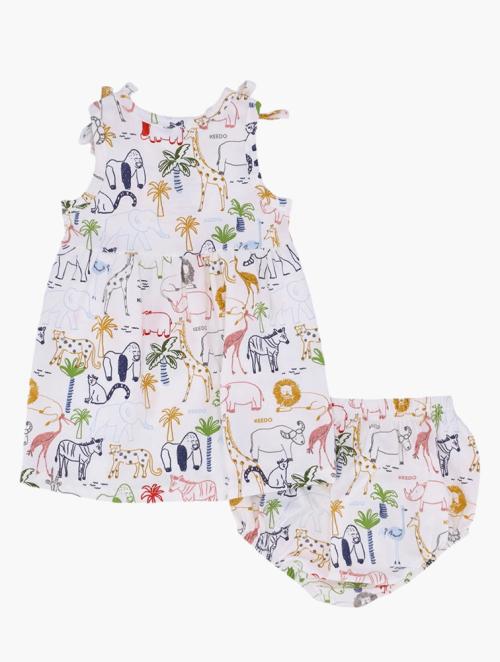 Keedo Infants Cream African Doodle Dress