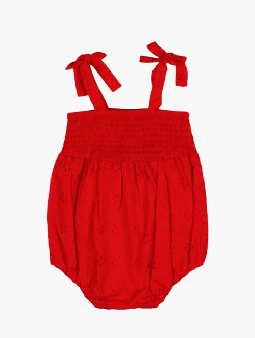 Keedo Infants Red Poppy Romper