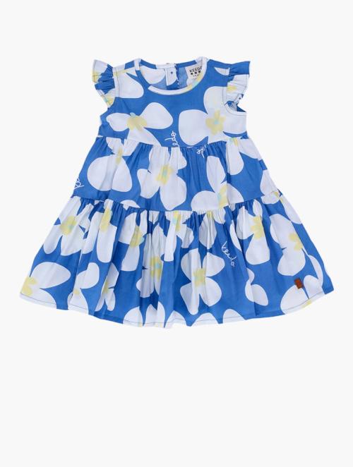 Keedo Infants Blue Royal Blooms Dress