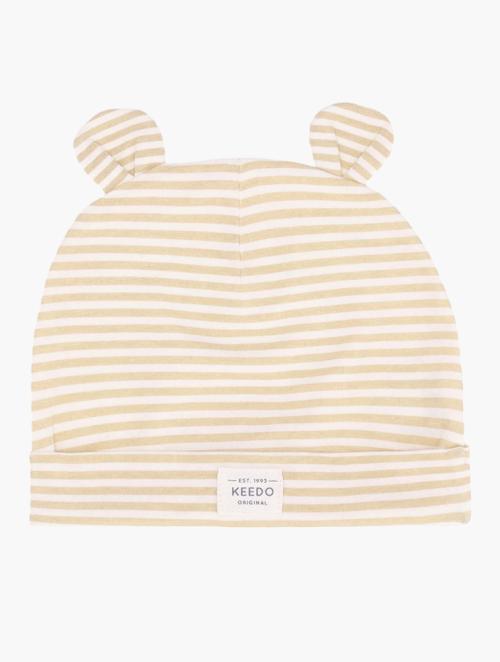 Keedo Infants Beige Cloudy Bear Beanie