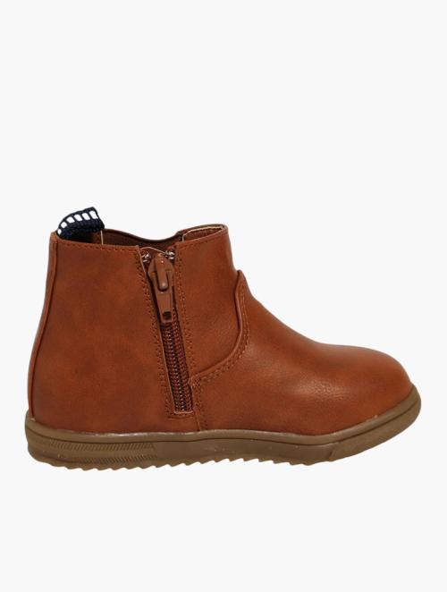 Keedo Kids & Toddlers Tan Pu Ankle Boots