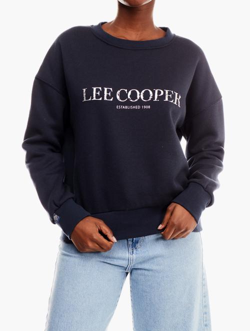 Lee Cooper Blue Long Sleeve Crewneck 