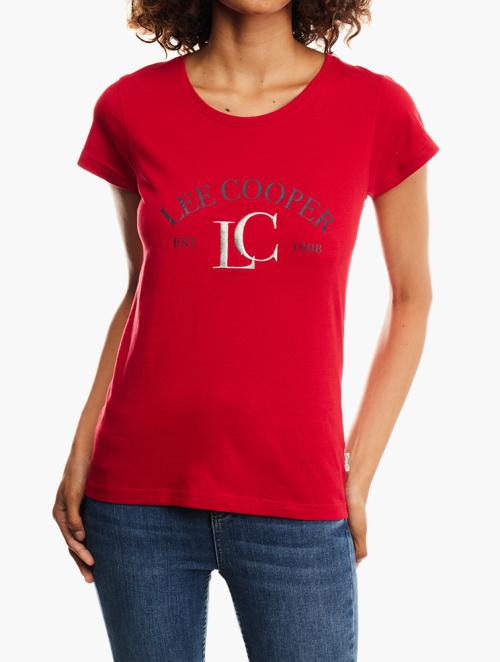 Lee Cooper Red Lana T-Shirt