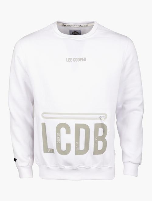 Lee Cooper White Mo Hoodie