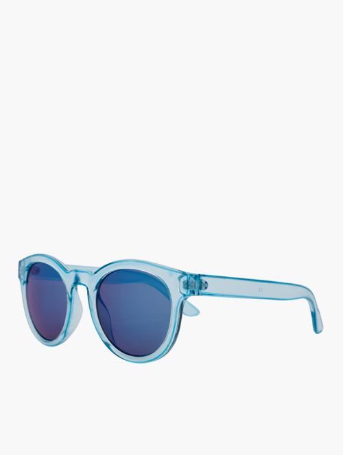 Le Specs Light Blue Round Sunglasses