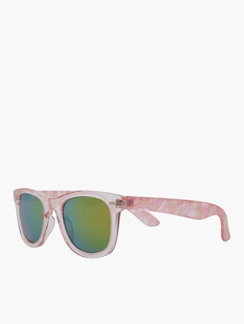 Le Specs Pink & Multicolour Square Sunglasses