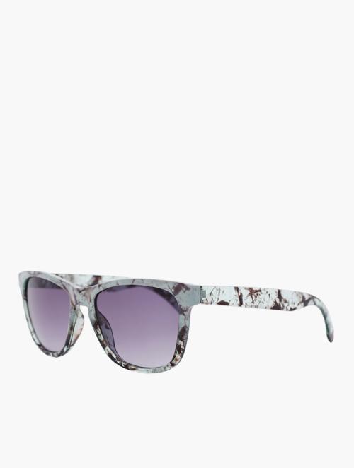 Le Specs Purple & Multicolour Wayfarer Sunglasses