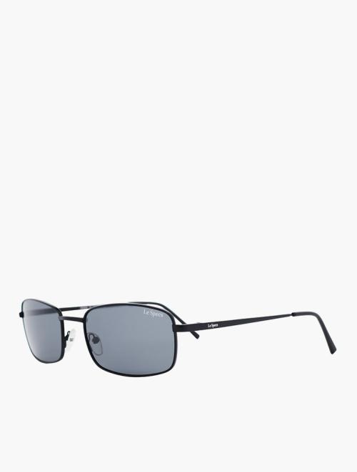 Le Specs Black & Grey Rectangular Sunglasses