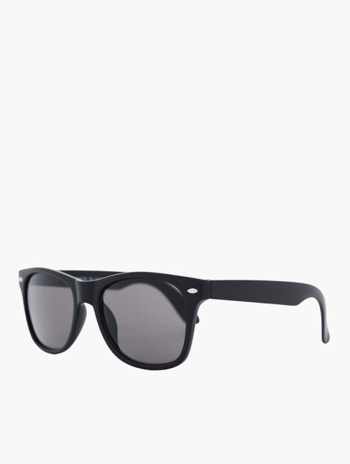 Le Specs Black & Grey Wayfarer Sunglasses