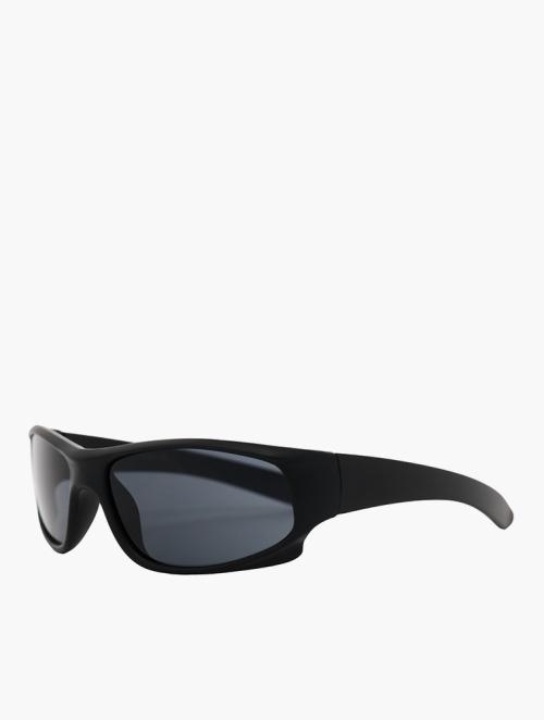 Le Specs Black & Grey Oval Sunglasses