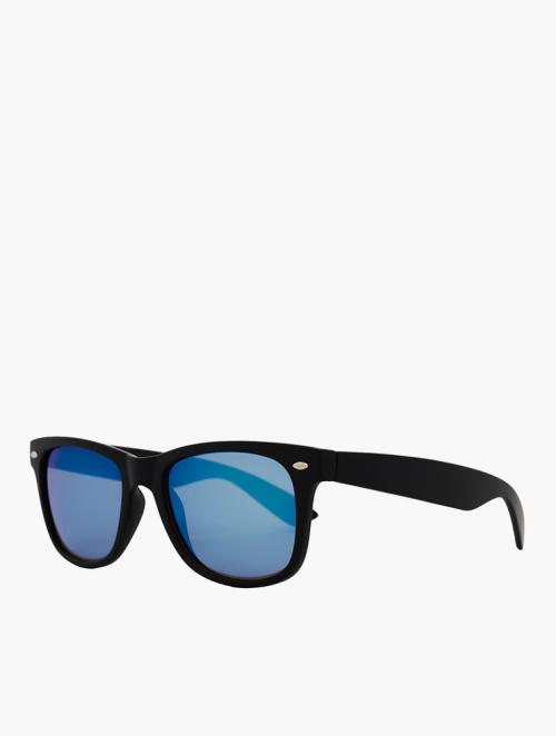 Le Specs Black & Blue Square Sunglasses