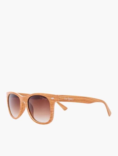 Le Specs Light Brown Wayfarer Sunglasses