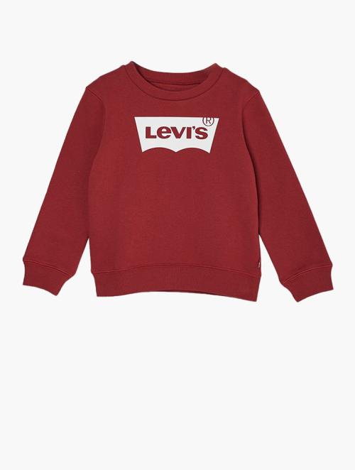 Levi's Red & White Logo Crew Neck Sweatshirt