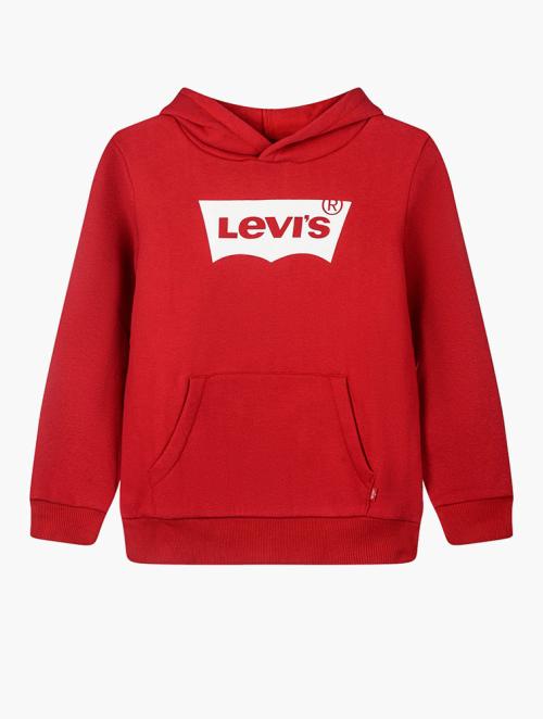 Levi's Red & White Logo Long Sleeve Hoodie