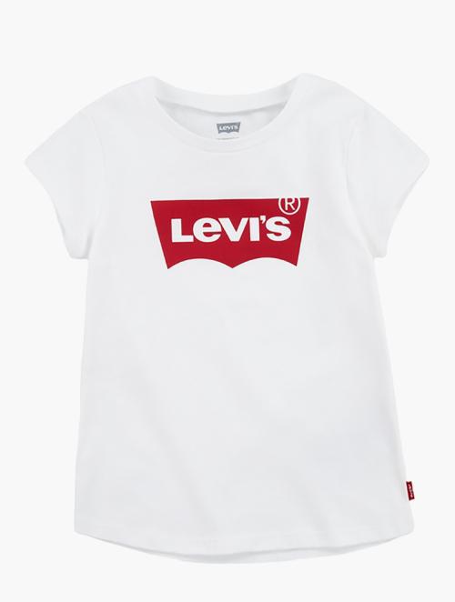 Levi's Red & White Girls Logo Short Sleeve T-Shirt