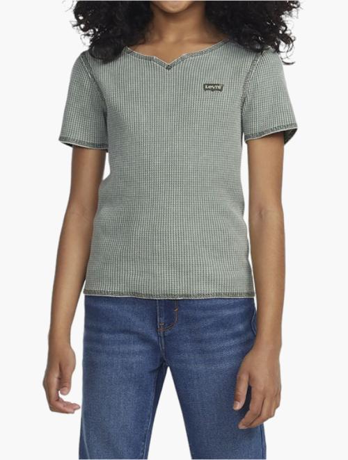 Levi's Lilypad Girls Waffle Notch Neck Top