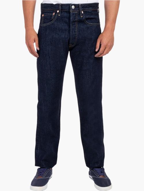 Levi's Dark Blue 501 Straight Leg Jeans