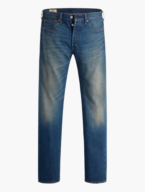 Levi's Blue Medium Indigo Worn In 501 Original Jeans