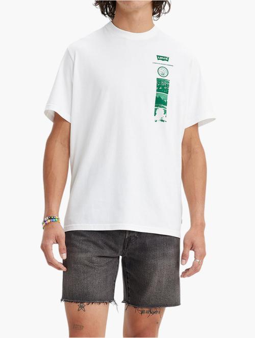 Levi's White Relaxed Fit Short Sleeve Graphic Tee