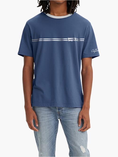 Levi's Blue Crew Neck Short Sleeve Tee