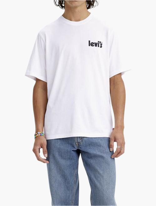 Levi's White Relaxed Fit Short Sleeve Graphic Tee