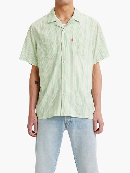 Levi's Green Short Sleeve Classic Camp Shirt