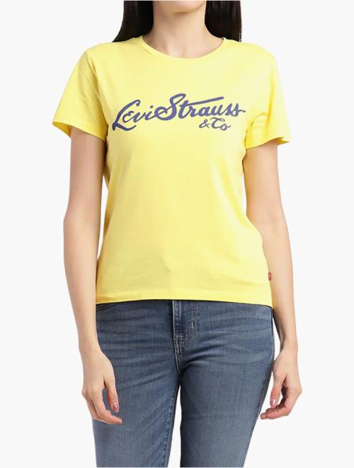 Levi's Yellow Round Neck T-shirt