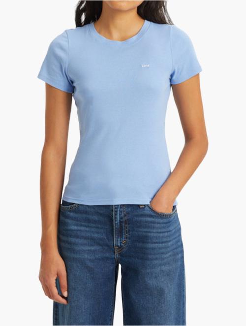 Levi's Blue Short Sleeve Rib Baby Tee