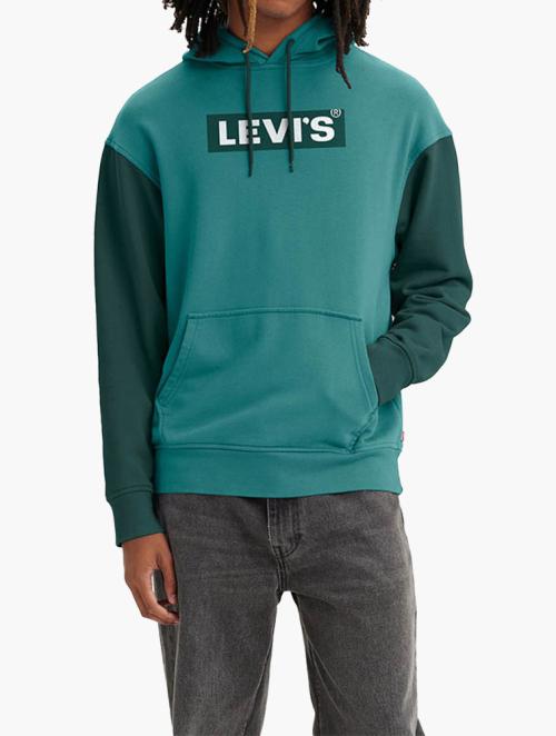 Levi's Green & Blue Slate Relaxed Fit Graphic Hoodie