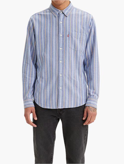 Levi's Killion Stripe Serenity Classic One Pocket Standard FIt Shirt