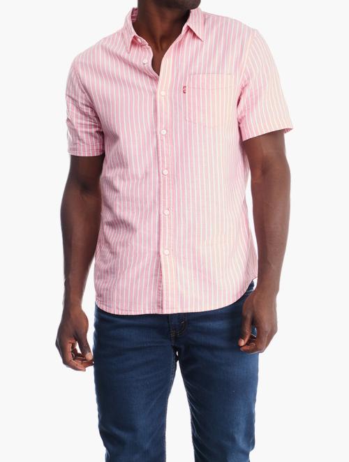 Levi's Red Emil Stipre Mau Short Sleeve Classic Shirt