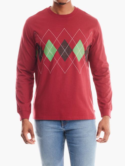 Levi's Red & Green Levi's Sweater