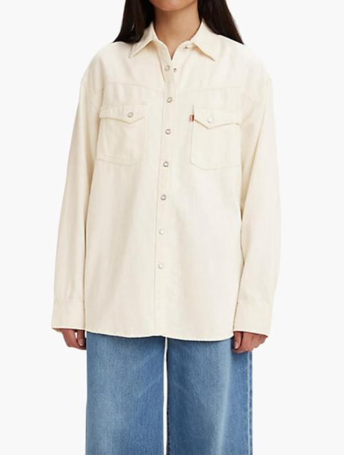 Levi's Light Washed Blue Dylan Relaxed Western Shirt