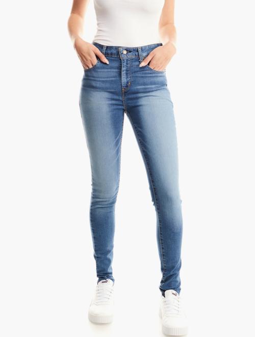 Levi's Blue Mid Rise Skinny Jeans