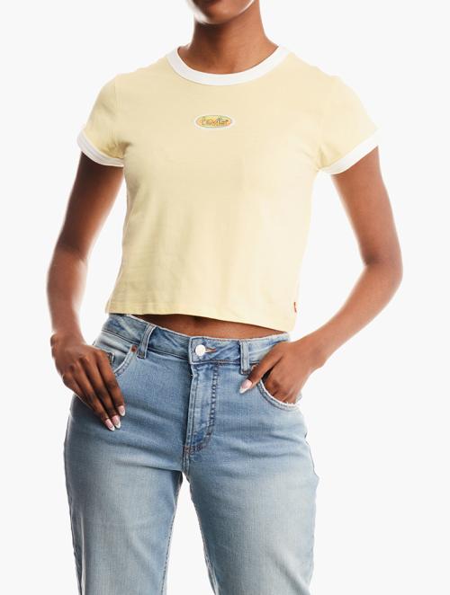 Levi's Yellow Graphic Mini Ringer Tee