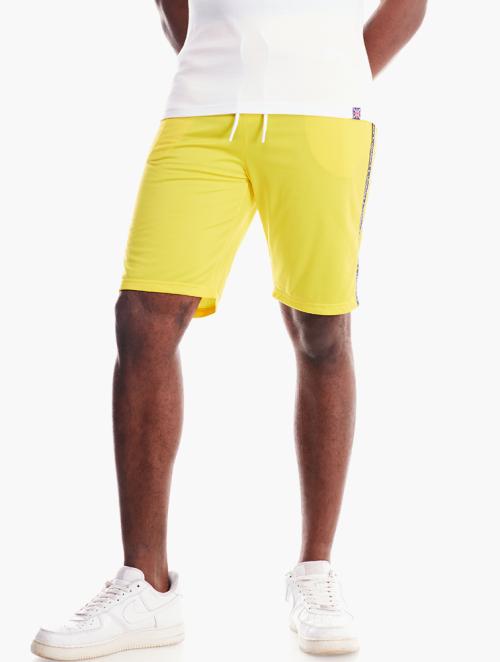 Lonsdale Yellow Printed Drawstring Shorts