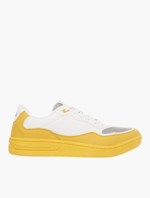 Lonsdale White & Yellow Low Rise Sneakers