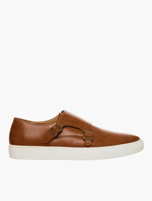 Lonsdale Tan Buckel Slip Ons