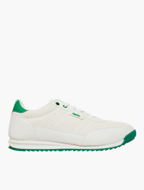 Lonsdale White & Green Lace Up Sneakers