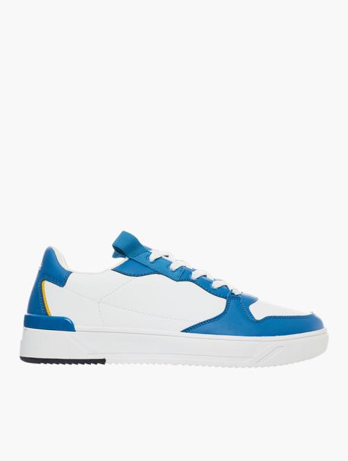 Lonsdale White & Blue Lace Up Sneakers