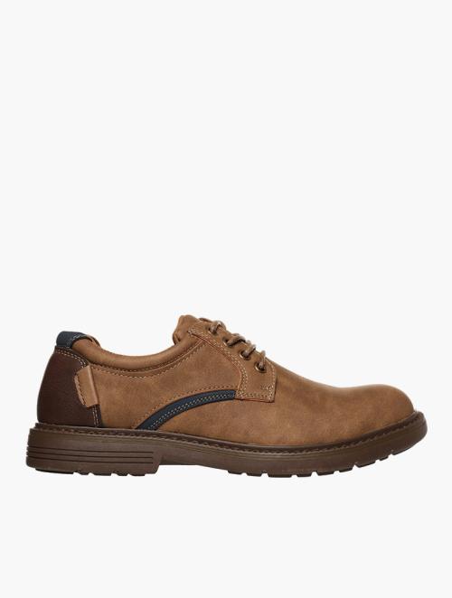 Luciano Rossi Brown Low Top Lace Up Shoes